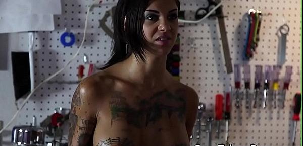  Tattooed fantasy babe gets drilled by bbc